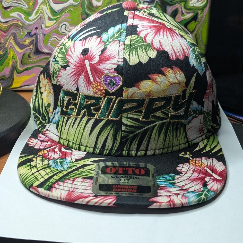 Sunshine Cannabis Crippy Floral Snap Back Hat